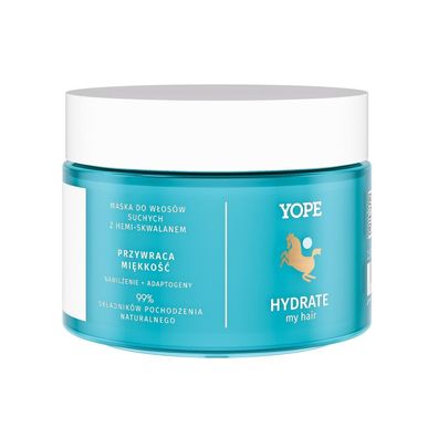 YOPE Hydrate My Hair Maske für trockenes Haar mit Hemi-Squalan 250ml