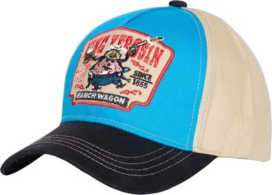 King Kerosin Ranch Wagon Trucker Cap Hellblau