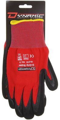 Edge - Dynamic Safety Arbeitshandschuhe Schutzhandschuh aus Nylon/Spandex mit Nitr