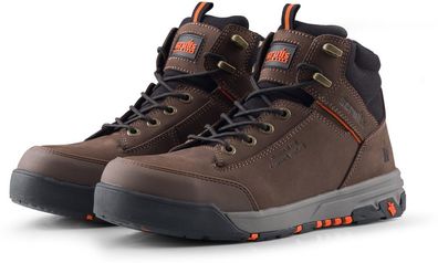 Scruffs Sicherheitsschuhe Sicherheitsstiefel „Switchback 3“ -Dunkelbraun