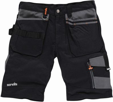 Scruffs Shorts Arbeitsshorts „Trade“ -Schwarz