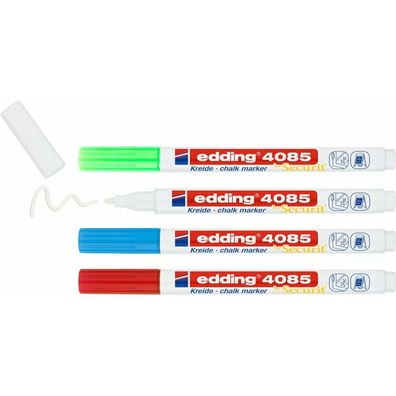 Edding Kreidemarker 4085 4er Set Basic extra dünn 1-2mm