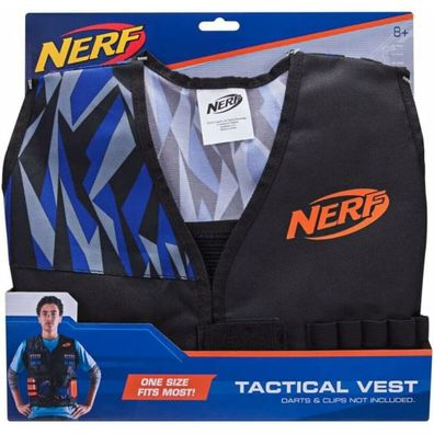 Jazwares NER0157 Nerf Elite Weste, Schwarz/Blau/Grau, One Size