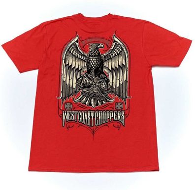 West Coast Choppers Herren T-Shirt Uninvited Outlaws Tee Red