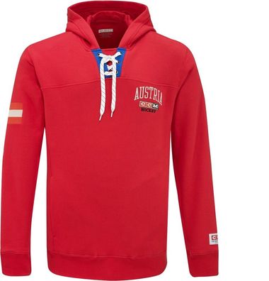 Ccm Sportshirt Herren Hoodie FLAG HOODIE TEAM Austria RedR 153794