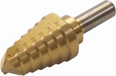 Silverline Bohrer Titanbeschichteter HSS-Stufenbohrer