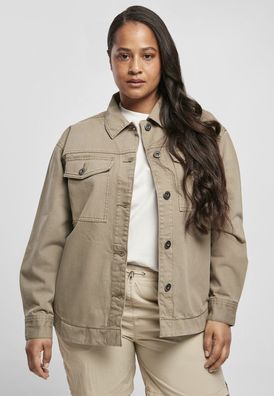 Urban Classics Damen Ladies Oversized Shirt Jacket TB4366