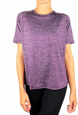 Endurance Sportshirt Damen T-Shirt Athlecia Pasew Melange Seamless Tee Purple 73546