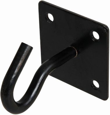 Fixman Ketten und Seile Augplatte, schwarz Haken, 50 mm x 50 mm-Schwarz