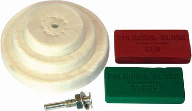 Silverline Schleifzubehör Polierscheiben, 6-tlg. Satz 50, 75, 100 mm