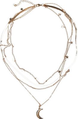 Urban Classics Universal Halskette Stars Layering Necklace Gold