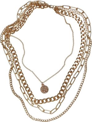 Urban Classics Universal Halskette Penumbra Layering Necklace Gold