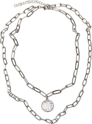 Urban Classics Universal Halskette Love Basic Necklace Silver