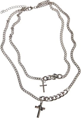 Urban Classics Halskette Various Chain Cross Necklace