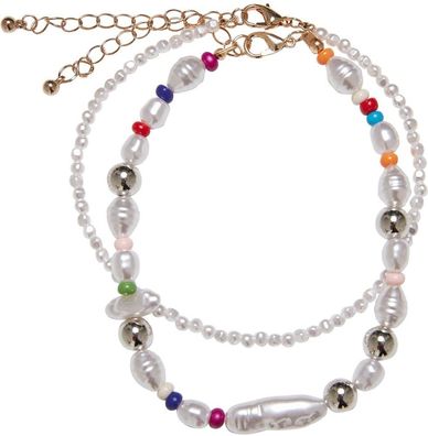 Urban Classics Fußkettchen Various Pearl Layering Anklet