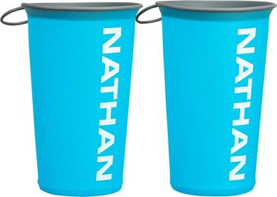 Nathan Universal Fitness Artikel Folding cup Reusable Race Day Cup 2-pack Bluee Aw