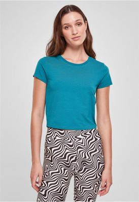 Urban Classics Damen T-Shirt Ladies Stretch Jersey Cropped Tee