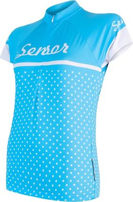 Sensor Damen Radsport Zubehör Damen-Radtrikot Cyklo Dots Blue 120889