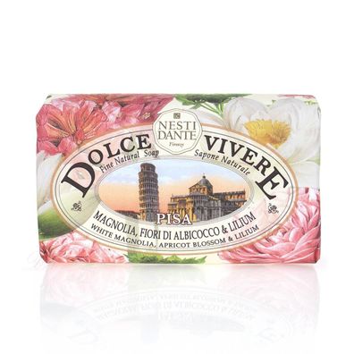 Nesti Dante Dolce Vivere Pisa Magnolie, Aprikosenblüte & Lilium Seife 250 g