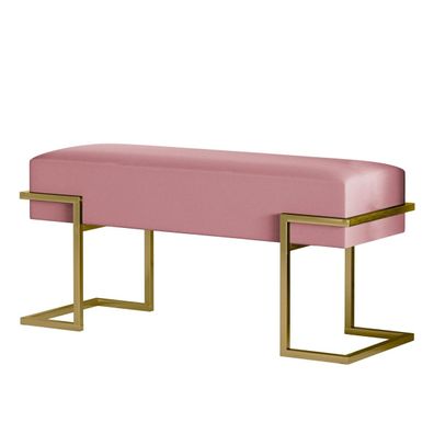 BETTSO CELY 100 Loft Bank in Rosa mit goldenem Rahmen