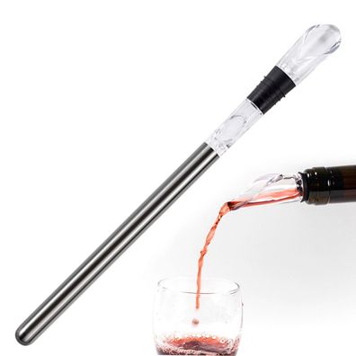 3-in-1 Edelstahl Weinflasche Kéhler Stick fér schnelle eislose Wein