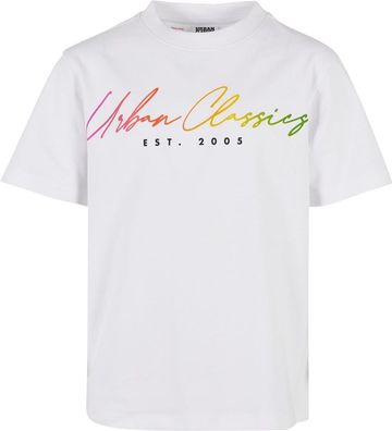 Urban Classics Jungen T-Shirt Boys Script Logo Tee