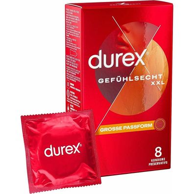 DUREX Gefühlsecht XXL 8 St. -New Design