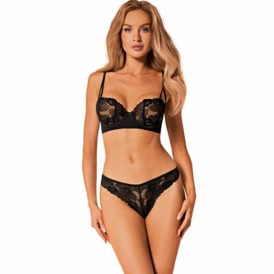 Serena Love - Spitzen-Set - Schwarz