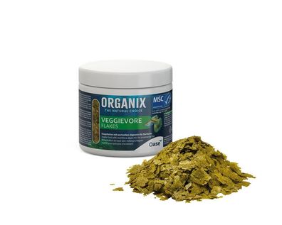 Oase Organix Veggievore Flakes MSC 175 ml- vegetarisches Aquariumfutter