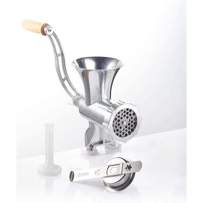 GSW 588423 Mincer Aluminium Size No. 8 with Pastry Attachment and Pestle