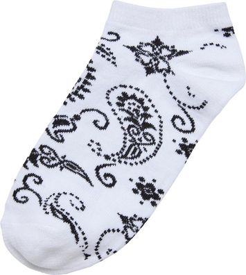 Urban Classics Bandana Pattern No Show Socks 5-Pack