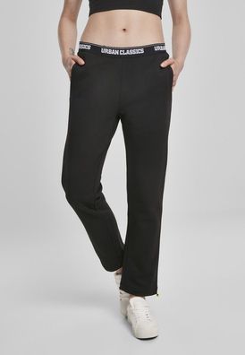 Urban Classics Damen Hose Ladies Logo Waistband Pants