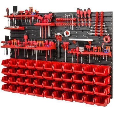 Stapelboxen Set 4x Wandregal Lagersystem 44 Boxen Halterungen 1152 x 780 mm