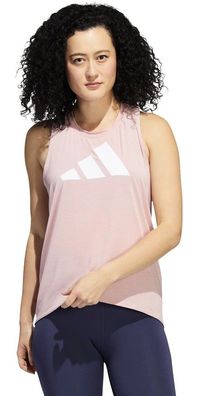 Adidas Damen Sportshirt Damen Tank-Top 3-Bar Logo Tank Wonder Mauve 160675