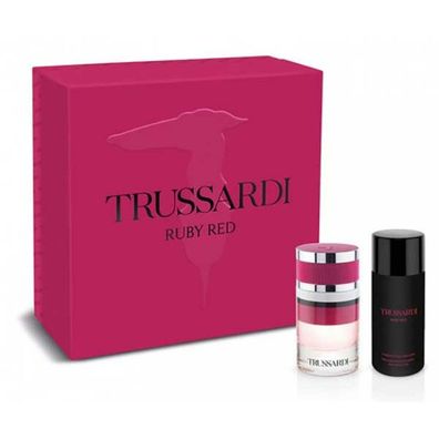 Trussardi Ruby Red Eau De Pargum Spray 60ml Set 2 Artikel