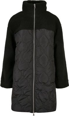 Urban Classics Damen Mantel Ladies Oversized Sherpa Quilted Coat