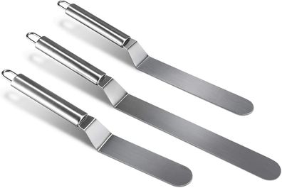 Kuchenmesser & Tortenmesser Edelstahl Winkelpalette Set in 28 cm, 33cm, 39cm