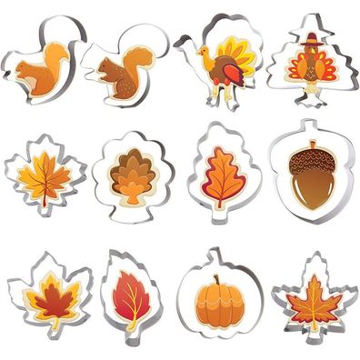 Autumn Cookie Cutters Thanksgiving Cookie Cutters Bl?tter Keks Cutter