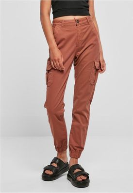 Urban Classics Damen Hose Ladies High Waist Cargo Pants