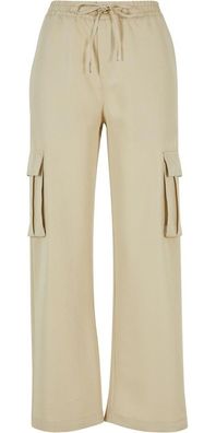 Urban Classics Damen Hose Ladies Vicose Straight Leg Cargo Pants