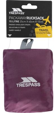 Trespass Rucksack Reverse - Packaway Rucksack