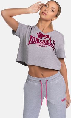 Lonsdale Damen T-Shirt Heddle T-Shirt Cropped Oversize