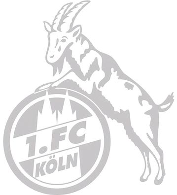 1. FC Köln Aufkleber transparent klein 5020026