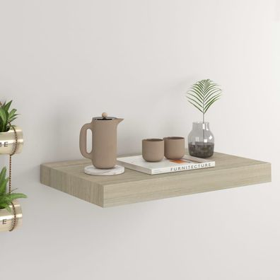 vidaXL Schwebendes Wandregal Eichefarben 40x23x3,8 cm MDF