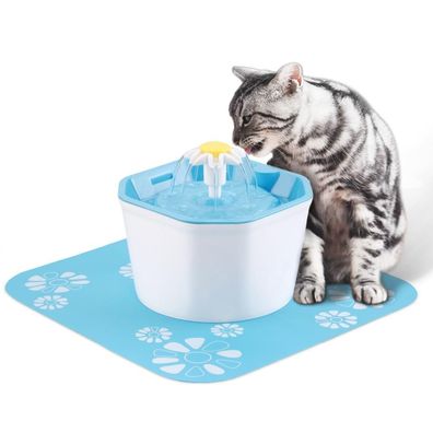 Trinkbrunnen 1.6L automatische Wasserspender Wasserbrunnen fér Katze und Hunde