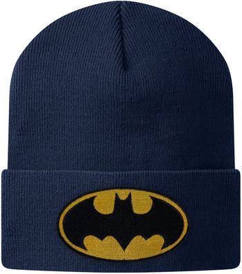 Batman Patch Beanie Mütze Navy