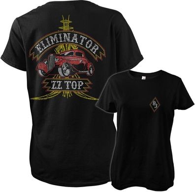 ZZ Top Damen Pinstripe Eliminator 83 Girly Tee