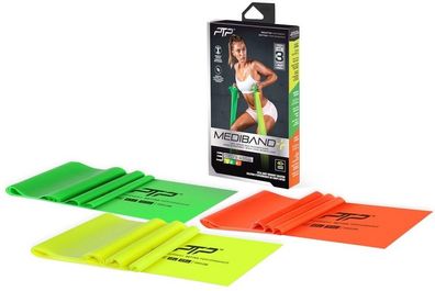 PTP Fitnessband Mediband Triple Pack Flat Resistance Band Set