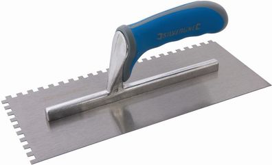 Silverline Maurer-Zubehör Zahnkelle mit Weichgriff 280 x 120 mm, 6-mm-Zahnung