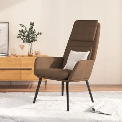 vidaXL Relaxsessel Stoff Braun